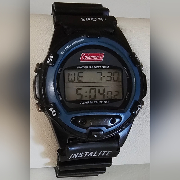 Coleman Men's digital Alarm Chrono watch Working - Picture 1 of 12